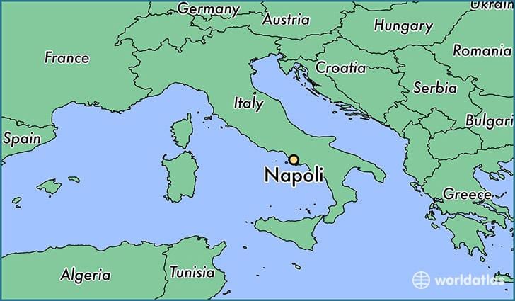 karte itālija, parādot, naples