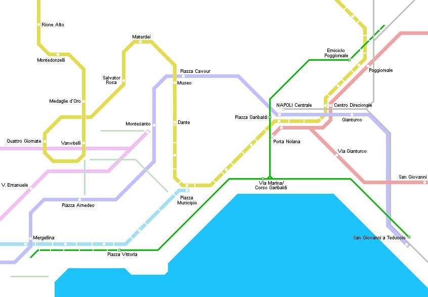 Karte, naples tramvajs 