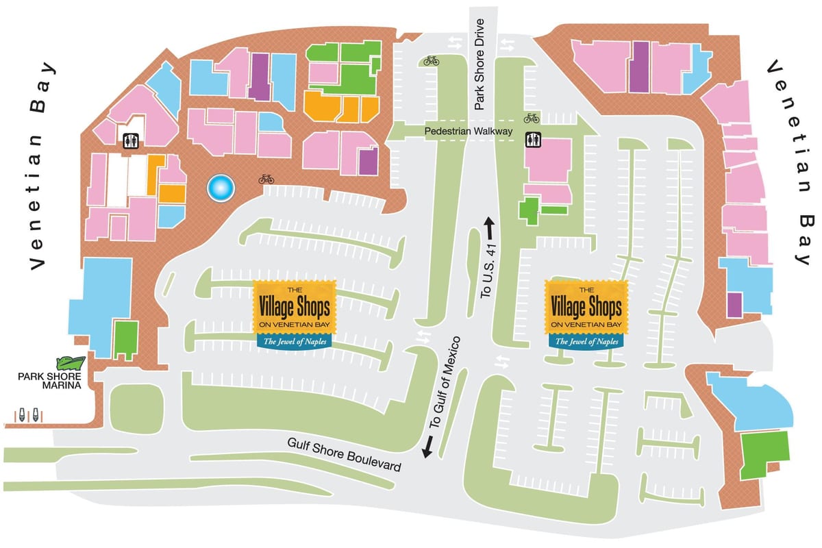 Karte waterside shops naples