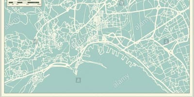 Karte, naples, itālija pilsētas