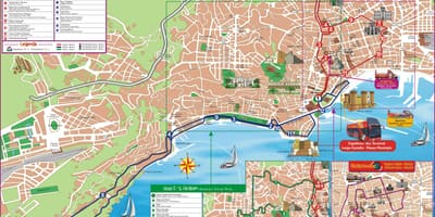 Karte, naples autobusu maršruti