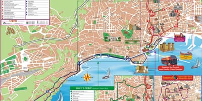Karte no pilsētas ekskursijas naples