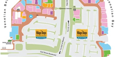 Karte waterside shops naples